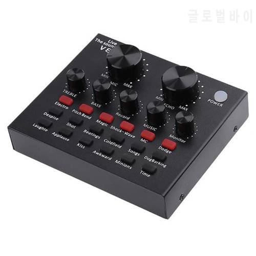 Webcast Sound Card Live Show Soundcard With Audio Interface Audio USB Headset Microphone Personal Entertainment Streamer