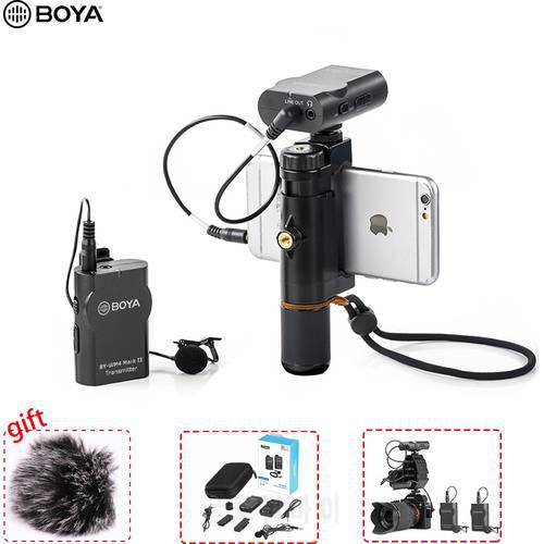 Boya BY-WM4 MK II Microphone Wireless Studio Condenser Microphone Mic for iPhone Canon Nikon Camera Smooth 4 DSLR microfone