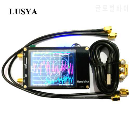 Lusya 2.8 Inch Touch Screen NanoVNA hugen HF VHF UHF UV Vector Network Analyzer 50KHz - 300MHz Antenna Analyzer With Battery