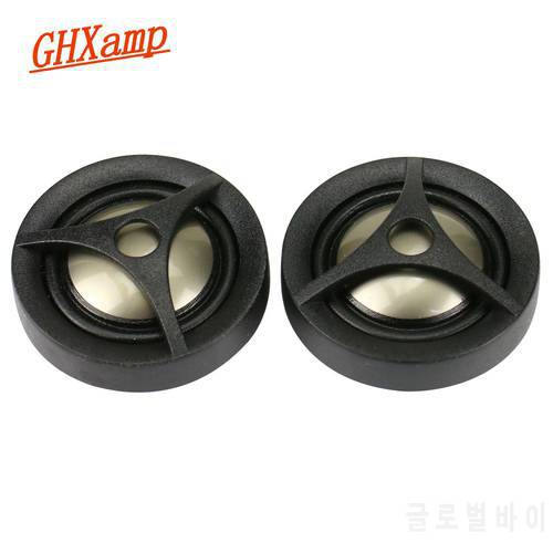 GHXAMP 1 Inch Dome Car Modified Treble Home Speaker Tweeter Titanium Film 4OHM 15W 2PCS
