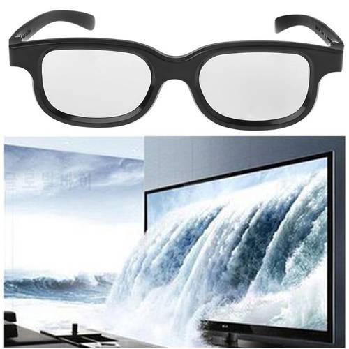 Circular Polarized Passive 3D Stereo Glasses Black For 3D TV Real D IMAX Cinemas