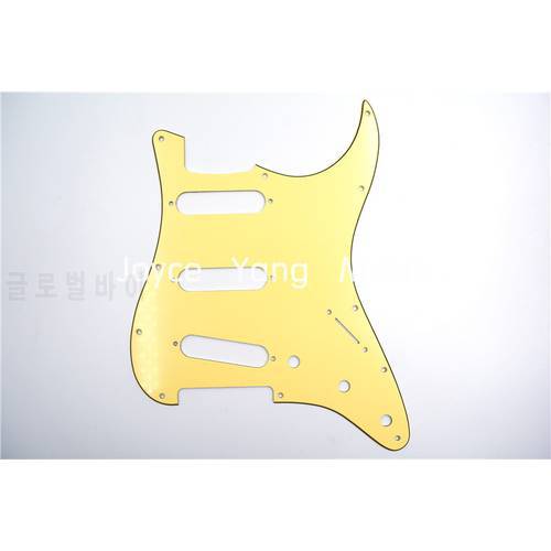 Niko Cream 3 PLY SSS Electric Guitar Pickguard For Fender Strat Style Electric Guitar Free Shipping Wholesales