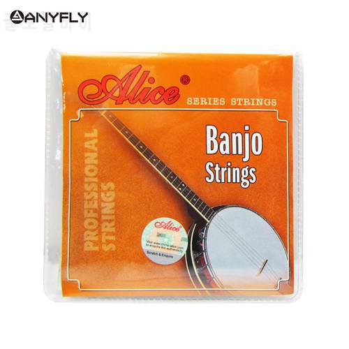 Alice AJ04 AJ05 4 Strings or 5 Strings Banjo Strings Stainless Steel Coated Copper Alloy Wound