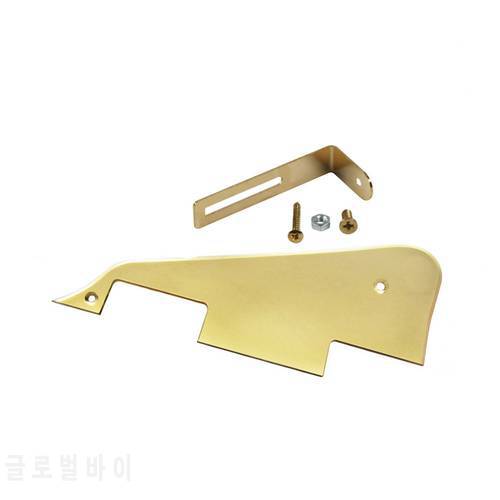 NEW 1Ply Gold Mirror Electric Guitar Pickguard Scratch Plate with Mount Bracket for LP Style Guitar Parts