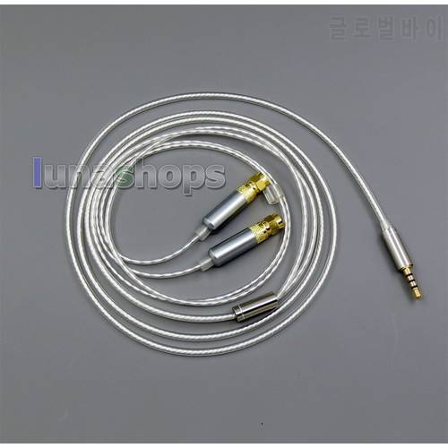 LN006263 Soft Silver Plated Earphone Cable For HiFiMan HE400 HE5 HE6 HE300 HE560 HE4 HE500 HE600 Headphone