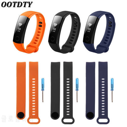 OOTDTY Smart Wrist Strap Silicone Adjustable Band For Huawei Honor 3 Bracelet Watch Replacement Accessory