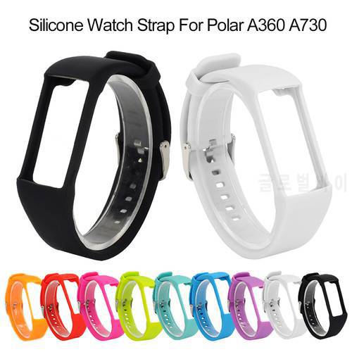 Universal Silicone Strap For Polar A360 A370 GPS Bracelet Watch Strap Replacement Wristband Smart Watch Band For Men Women Black