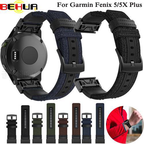 22mm 26mm Silicone Watch Band Easy Quick Fit Strap for Garmin Fenix 3 3HR/Fenix 5X/Fenix 5X Plus/S60/D2/MK1/Fenix 5/Fenix 5 Plus