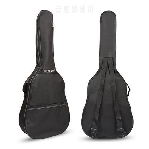 40 / 41Inch Acoustic Folk Guitar Bass Bag Backpack Double Straps 600D Oxford Waterproof Guitar Soft Carry Case Gig Bag Cover