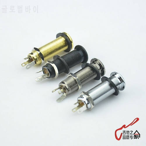 【Made in Korea】1 Piece GuitarFamily Stereo Long Threaded Output Jack for Electric Guitar Bass ( 0397 )