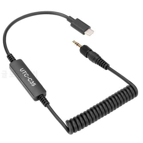 Saramonic UTC-C35 TRS TO Type-C Microphone Cable audio adapter for Using Uwmic9 UwMic15 SR-WM4C with Type-C Device Smartphones