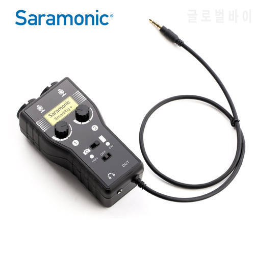 Saramonic SmartRig XLR Microphone Preamplifier Audio Adapter Mixer Preamp & Guitar Interface for DSLR Camera iPhone 7 7s 6 iPad