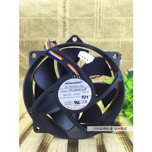 FOR FOXCONN PVA092G12P 9025 9CM 4PIN 12V 0.39A cooling fan