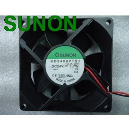 For Sunon KD2408PTS1 8CM 8025 80*80*25 mm Original 24V 1.7W inverter fan