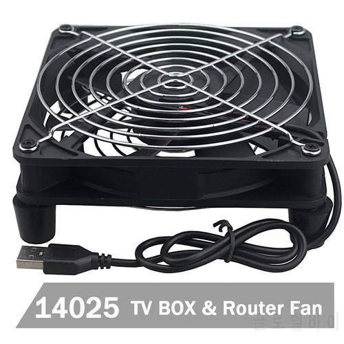Gdstime 14CM 140MM Router Cooling Fan TV BOX Wireless Cooler Fan 140X140X25MM