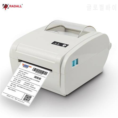 Thermal Label Printer Shipping Logistic 4X6 Barcode Maker USB/Bluetooth Auto Peeling Portable Printer RD-9210