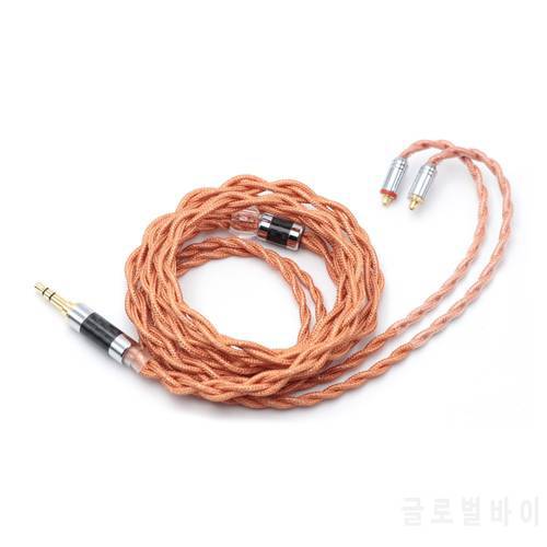 Linsoul LSC09 IEM HiFi Upgrade Cable 4 Core Single Crystal Copper Silver Plated Earphone Cable MMCX/ 2Pin 0.78 3.5mm 2.5mm 4.4mm