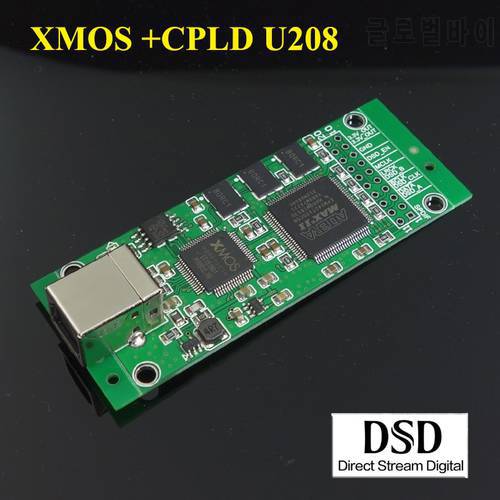 XMOS CPLD USB digital interface xu208 Module I2S SPDIF Output DSD256 Decoder Board for DAC Compatible with Italian Amanero H011