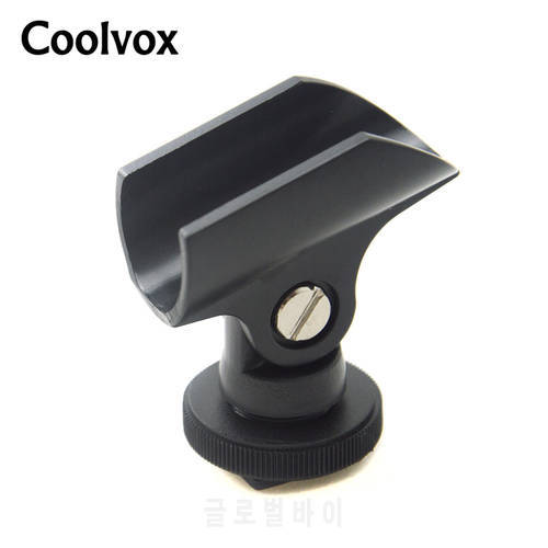 Coolvox Interview Microphone Stand Boots Light MIC Holder Flshlight Holder Hot Shoe & 1/4