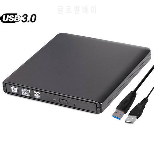 Black External CD/DVD-RW Burner drive USB 3.0 CD/DVD Recorder optical drive player For Notebook PC Desktop Apple Mac WIN 7/8/10