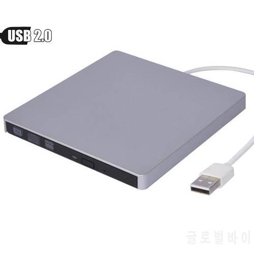 Slim External USB 2.0 DVD RW CD Writer Drive Burner Reader Player For Laptop PC Notebook Mac Win XP 7 8 10 Xiaomi Huawei HP IBM