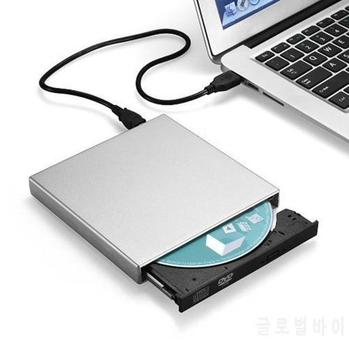 Slim External Optical Drive USB 2.0 DVD Player Portable Writer Combo Drive Burner Reader for Notebook PC Desktop Computer Laptop