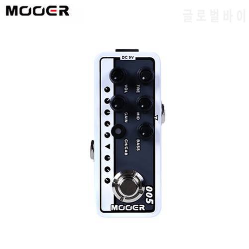 MOOER 005 BROWN SOUND Dual Channel Preamp Guitar Pedal Modern Day 80s Digital Preamp Preamplifier 3 Band EQ 2 Modes True Bypass