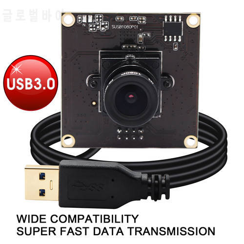 ELP USB 3.0 Webcam MJPEG YUY2 50fps High Speed 2Megapixel UVC OTG IMX291 1080P Camera Module for Android Linux Windows Mac