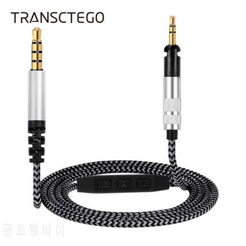 Headset Replacement Cable for Sennheiser HD598 HD558 HD595 HD518 Headphone Earphone Wire 3.5mm to 2.5mm Stereo Bass Audio Cable