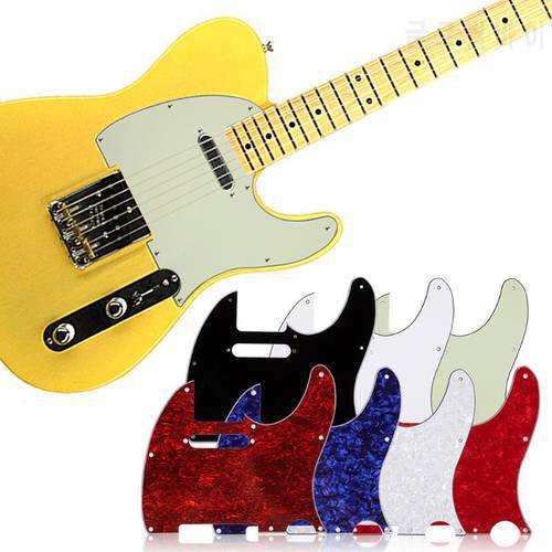 3Ply Aged Pearloid Guitar Pickguard Tele Style Guitar Pickguard Aged Musical Instrument Guitar Parts Accessories with 6 Colors