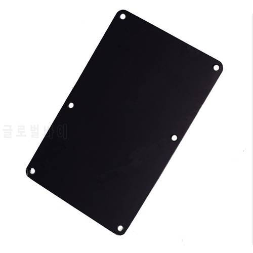 A Black Plastic 6 Screw Hole Closed Style Electric Guitar Cavity Cover Spring Cover Back Plate Wiring Cover Guitar Accessories