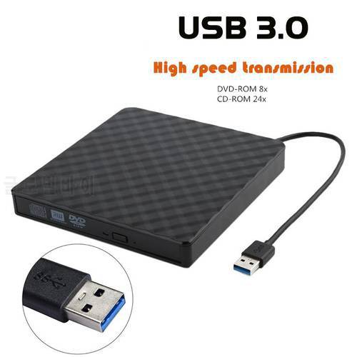 USB 3.0 External DVD Burner Writer Recorder DVD RW CD Writer Portable Optical Drive Burner Reader Player Tray For PC Laptop