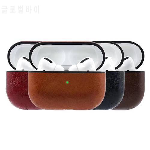 PU Leather Case For AirPods Pro Case Coque Earpods Cover For Airpod Pro Cover For Apple Air Pods Pro Earbud Charging Box Funda