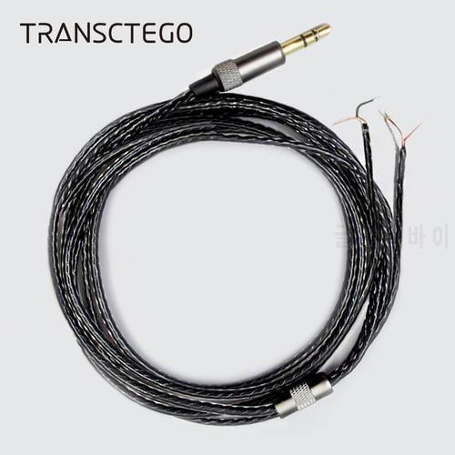 TRANSCTEGO Earphone repair cable 1.2m DIY Earphone Cable High Quality Replacement Cable Wire For Repair Upgrade Headphones