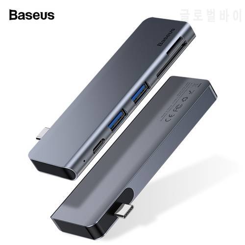 Baseus USB HUB USB C to USB 3.0 SD/TF Card Reader USB Aapter PD Charging Type C HUB Splitter For Macbook pro Huawei Xiaomi HUB