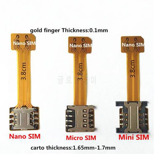 50Pcs Hybrid Dual SIM Card Micro SD TF Adapter for Xiaomi for Samsung Huawei Double 2 Nano Mini Micro SIM Slot Wireless Adapters