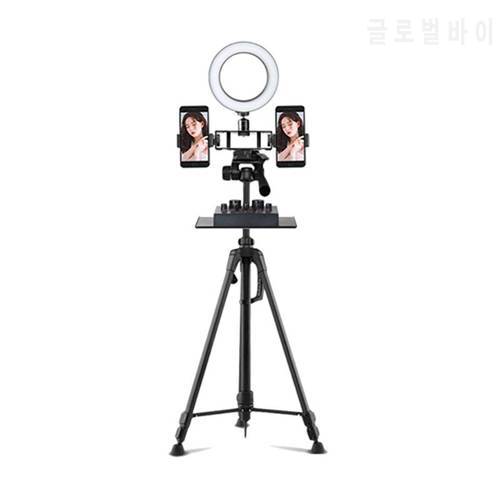 200x130MM Sound Card Tray Live Broadcast Microphone Rack Stand Tray Tripod Phone Clamp Holder for Outdoor Singing Devices Parts