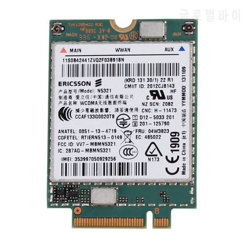 Card for Ericsson N5321GW 04W3823 3G Module WWAN Card lenovo Thinkpad S540 X230s X240 T440 T540p