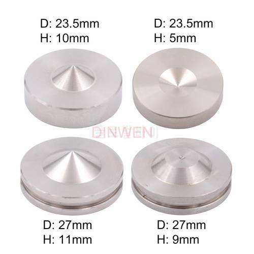 24mm 27mm Machined Stainless Steel Speaker AMP Spike Isolation Stand Vibration Cone Feet Floor Base Pad DISC For HIFI Audio DIY