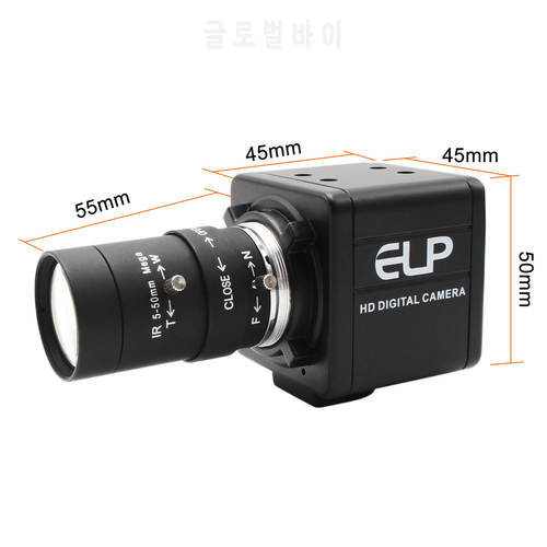 20% off ELP 4K zoom usb webcam with 5-50mm lens + One 2.8-12mm , one camera two lens = two cameras