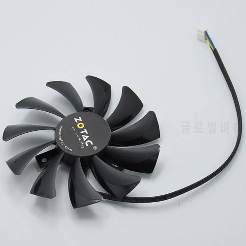 New 85mm 12V Cooler Fan Replacement For Zotac Nvidia GTX1060 6GB MiNi GTX 1060 3GB HA9010H12F-Z HP RX480 Graphics Card Cooling