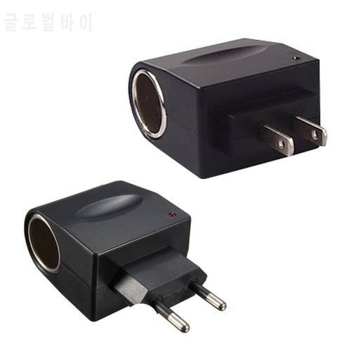 Universal 110V-220V AC to 12V DC EU US Car Cigarette Lighter Socket Power Adapter Wall Plug Converter With LED charger indicator