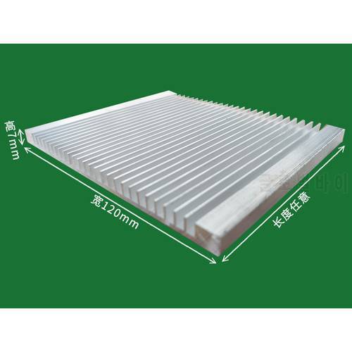 120*7*100~500mm Heatsink Aluminum section aluminum radiator fin width 120mm,high 7mm length can be arbitrarily customized Cooler