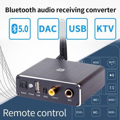 DAC digital to analog audio converter for Amplifier speaker headphones decoder toslink Bluetooth 5.0 Receiver usb 3.5mm RCA