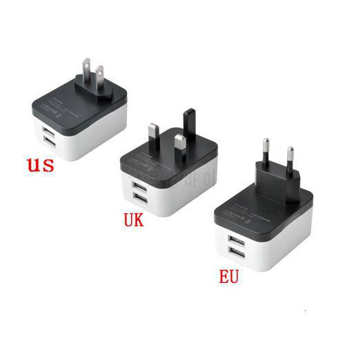 2 USB Charging Universal Travel Adapter International World Travel AC Power Converter Plug Adapter Socket EU UK US