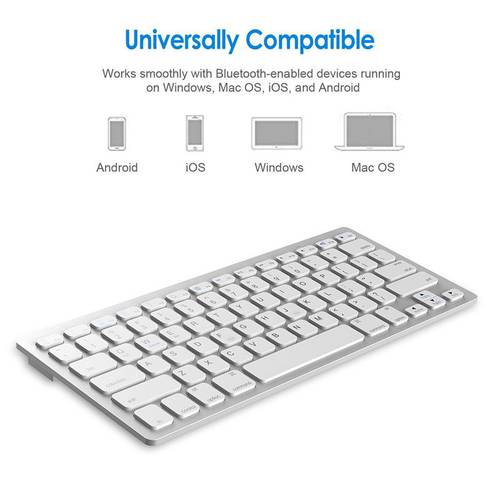 Wireless Gaming Keyboard Azerty Computer Game Universal 78 Keys Bluetooth Keyboard For Macbook IOS IPad Dsektop Korean Russian