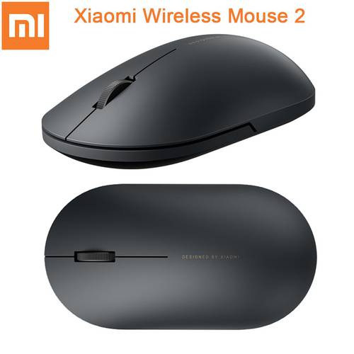 Original Xiaomi Wireless Mouse 2 Aluminum Alloy Roller 1000DPI 2.4G Opto-electronic Link Minimalist Design Comfortable And Quiet