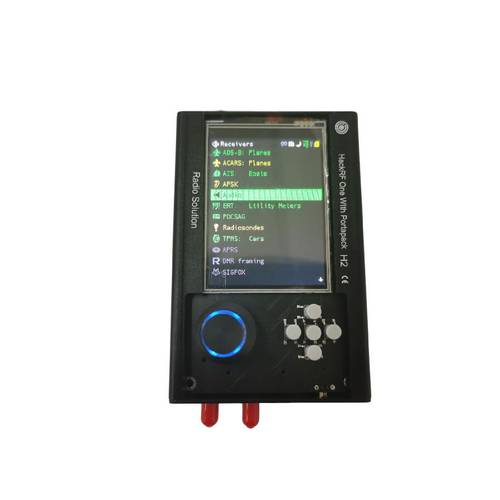 PORTAPACK H2 + HACKRF ONE SDR Radio with Havoc Firmware + 0.5ppm TCXO GPS + 3.2 inch Touch LCD + 1500mAh Battery + Metal Case