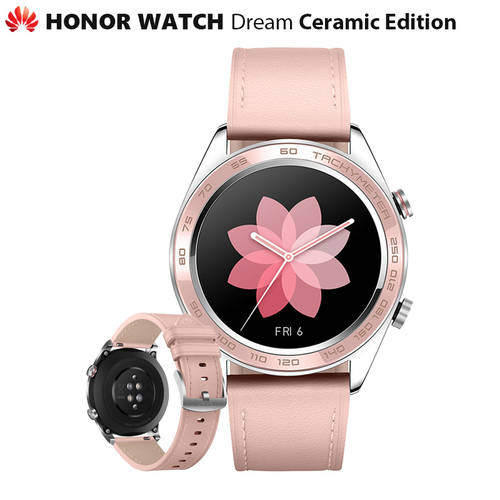 Original Huawei Honor Watch Dream Ceramic Ver Outdoor Smart Watch Sleek Slim Long Battery GPS Scientific Coach Amoled