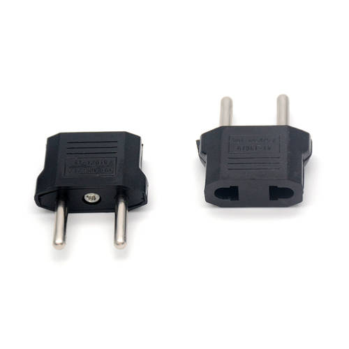 1/2/5pcs 2Pin EU Euro Europe Plug Adapter 2 Round Pin US to EU Travel Electrical Power Adapter Socket